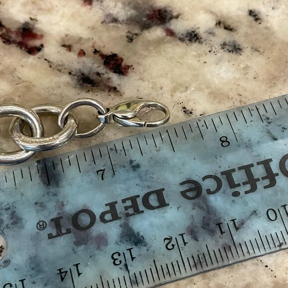 Tiffany & Co Authentic Chunky Large Link Rubedo Silver Infinity Bracelet 7.5" - Picture 6 of 14